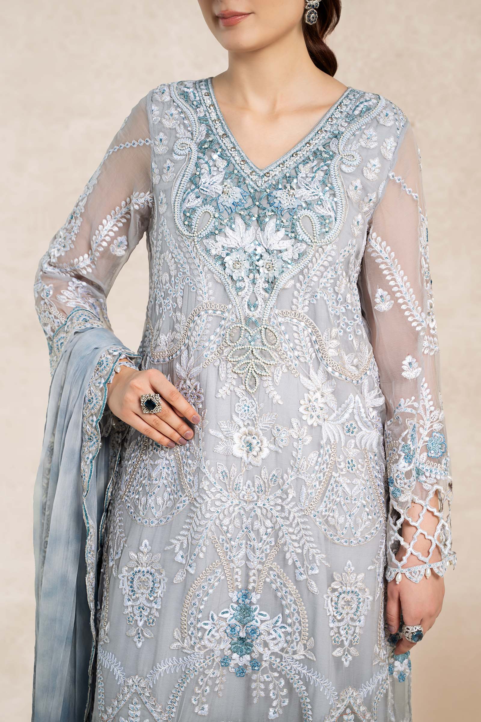 Maira B | Ready to Wear | SF-EA24-40 by Maria Faisal - Registered Vendor of : Maria B - type : Wedding Dress - 100% original wedding dresses