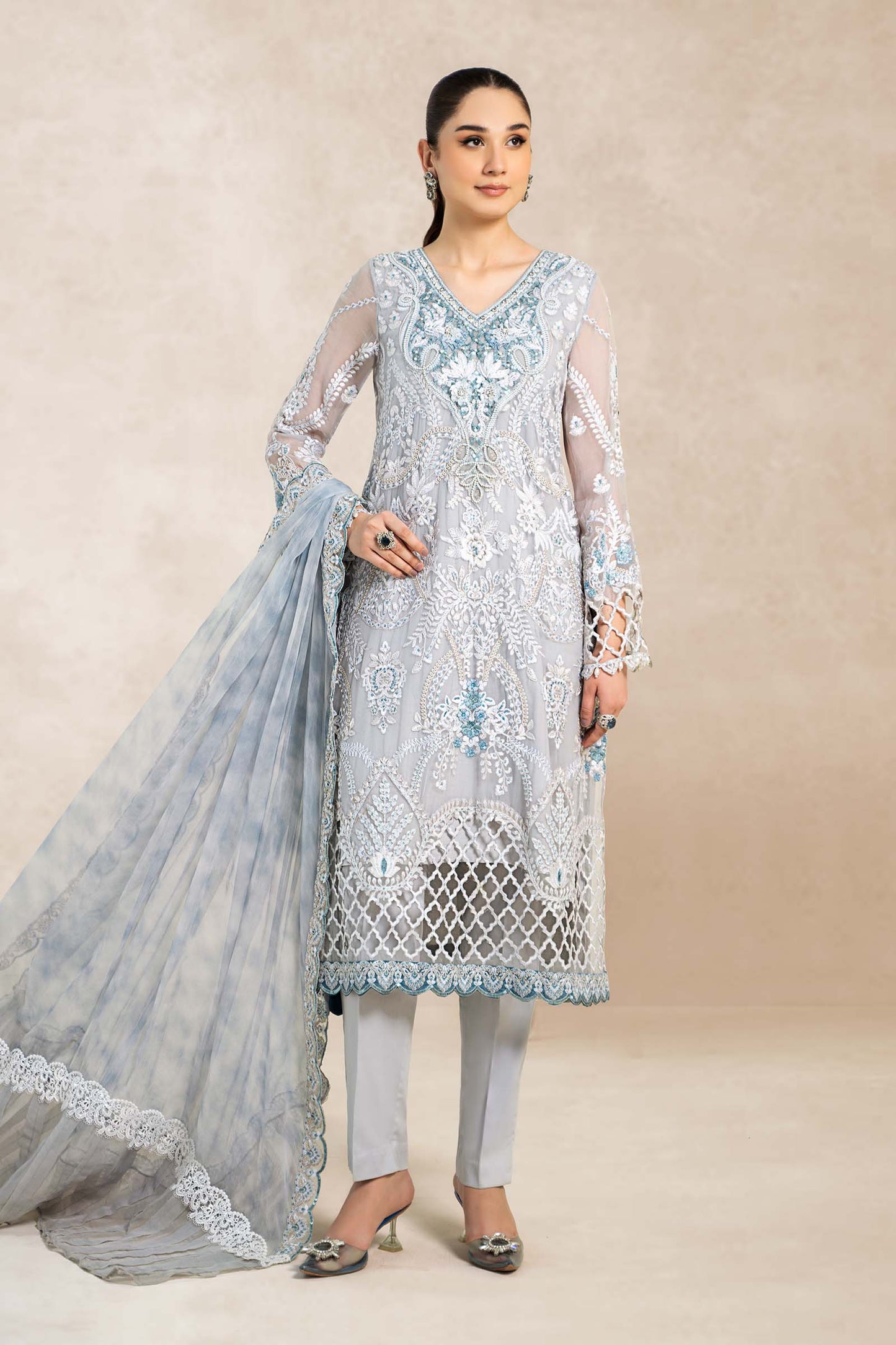 Maira B | Ready to Wear | SF-EA24-40 by Maria Faisal - Registered Vendor of : Maria B - type : Wedding Dress - 100% original wedding dresses