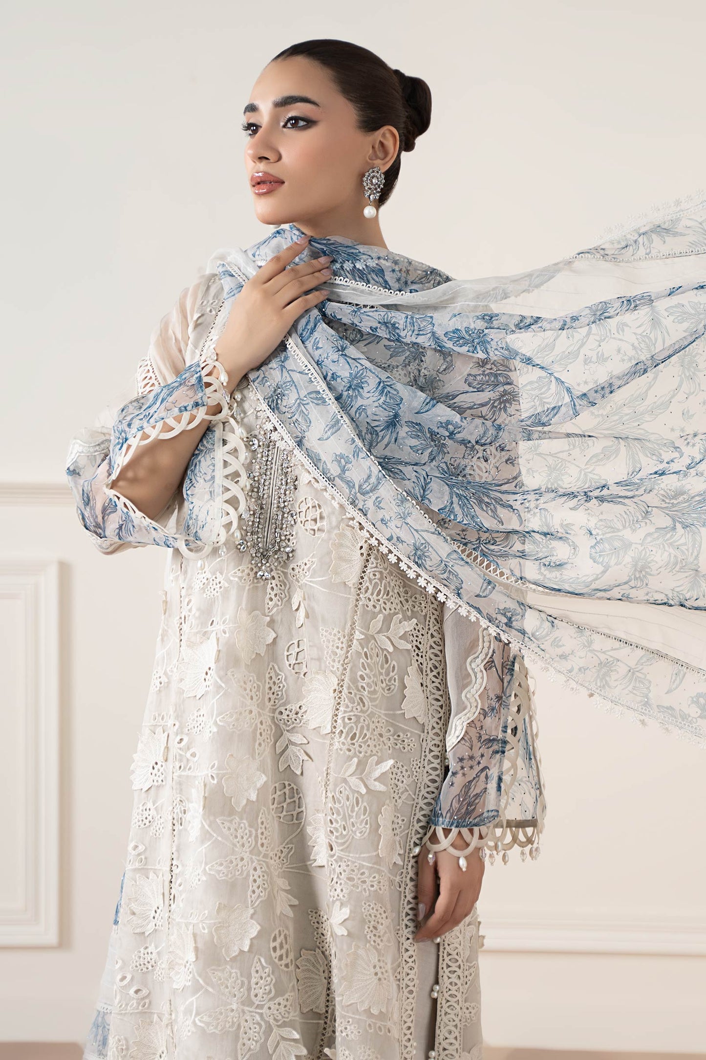 Maria B | Pre Fall 25 | Organza Suit 05 - Ladies Clothes - Maria Faisal