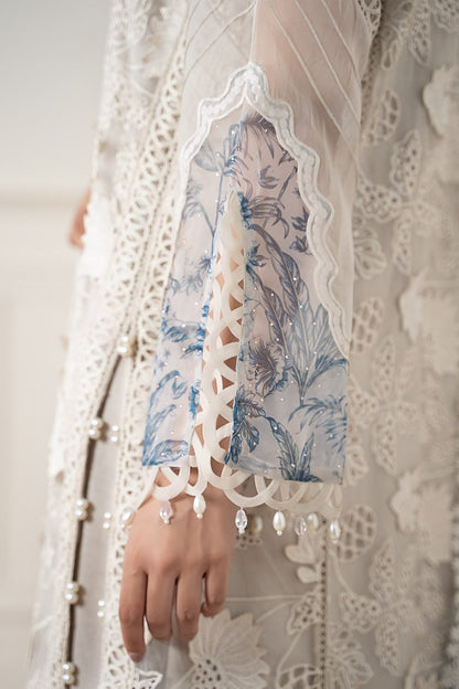 Maria B | Luxury Formals Pre Fall | SF-EA25-05R1-Off White - Formal Dress - available at Maria Faisal in UK and USA.