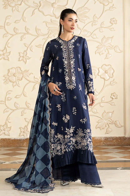Maria B | Luxury Formals Pre Fall | SF-EA26-12-Blue - Formal Dress - available at Maria Faisal in UK and USA.