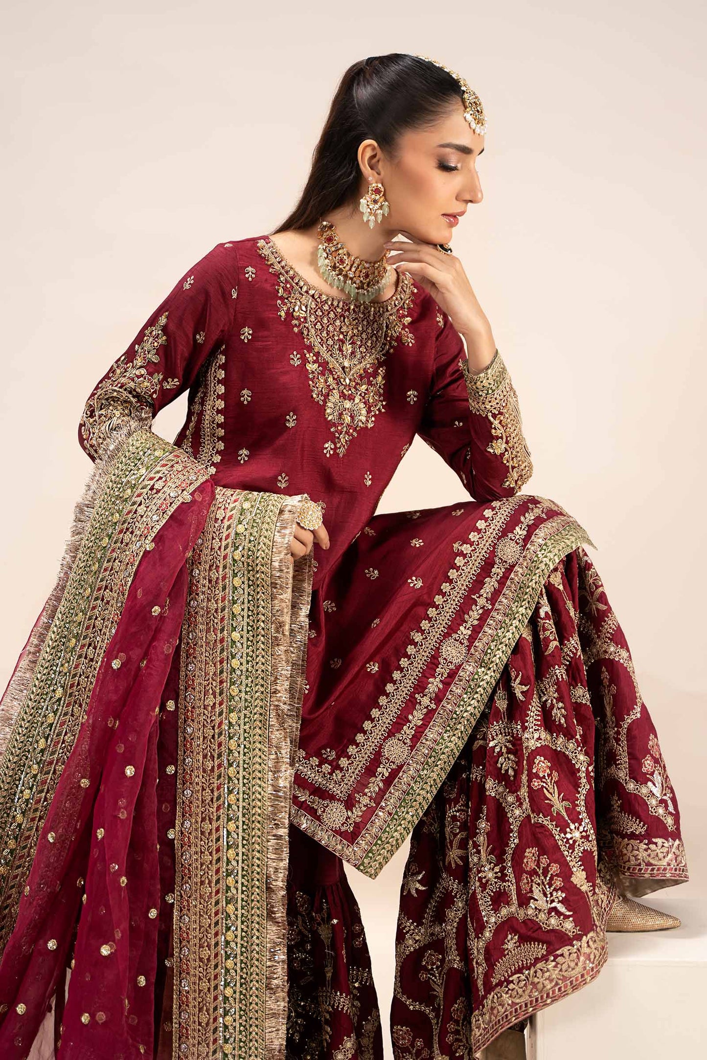 Maira B | Ready to Wear | SF-EF25-01 by Maria Faisal - Registered Vendor of : Maria B - type : Wedding Dress - 100% original wedding dresses