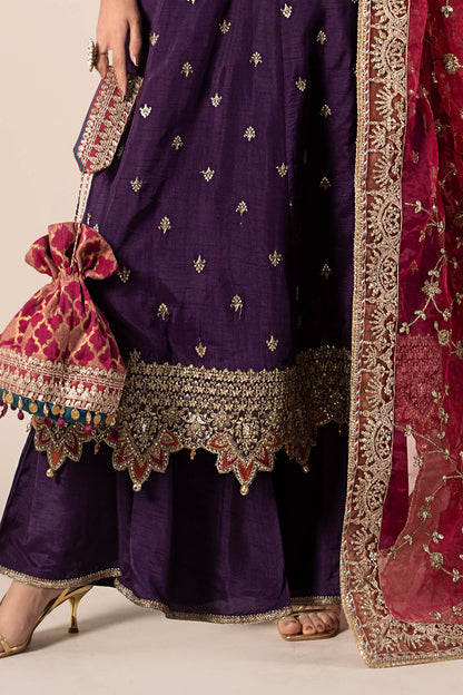 Maira B | Ready to Wear | SF-EF25-02 Purple by Maria Faisal - Registered Vendor of : Maria B - type : Wedding Dress - 100% original wedding dresses