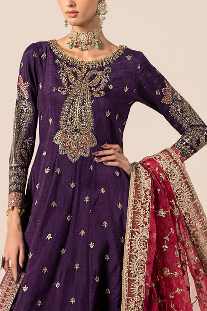 Maira B | Ready to Wear | SF-EF25-02 Purple by Maria Faisal - Registered Vendor of : Maria B - type : Wedding Dress - 100% original wedding dresses
