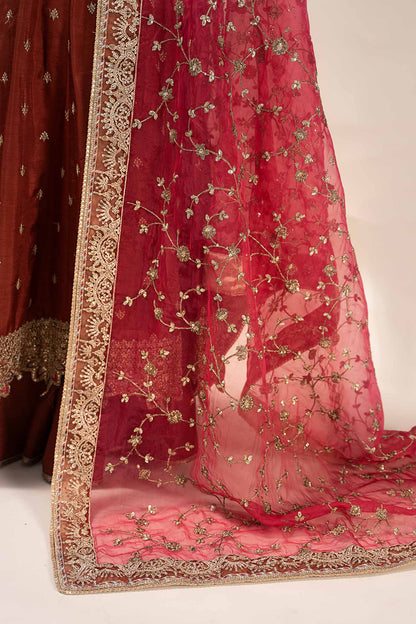 Maira B | Ready to Wear | SF-EF25-02 Rust by Maria Faisal - Registered Vendor of : Maria B - type : Wedding Dress - 100% original wedding dresses