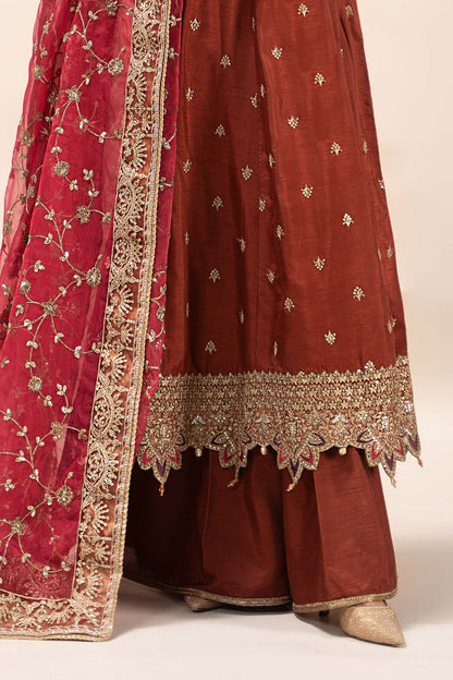 Maira B | Ready to Wear | SF-EF25-02 Rust by Maria Faisal - Registered Vendor of : Maria B - type : Wedding Dress - 100% original wedding dresses