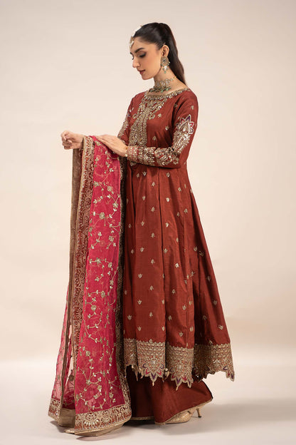 Maira B | Ready to Wear | SF-EF25-02 Rust by Maria Faisal - Registered Vendor of : Maria B - type : Wedding Dress - 100% original wedding dresses