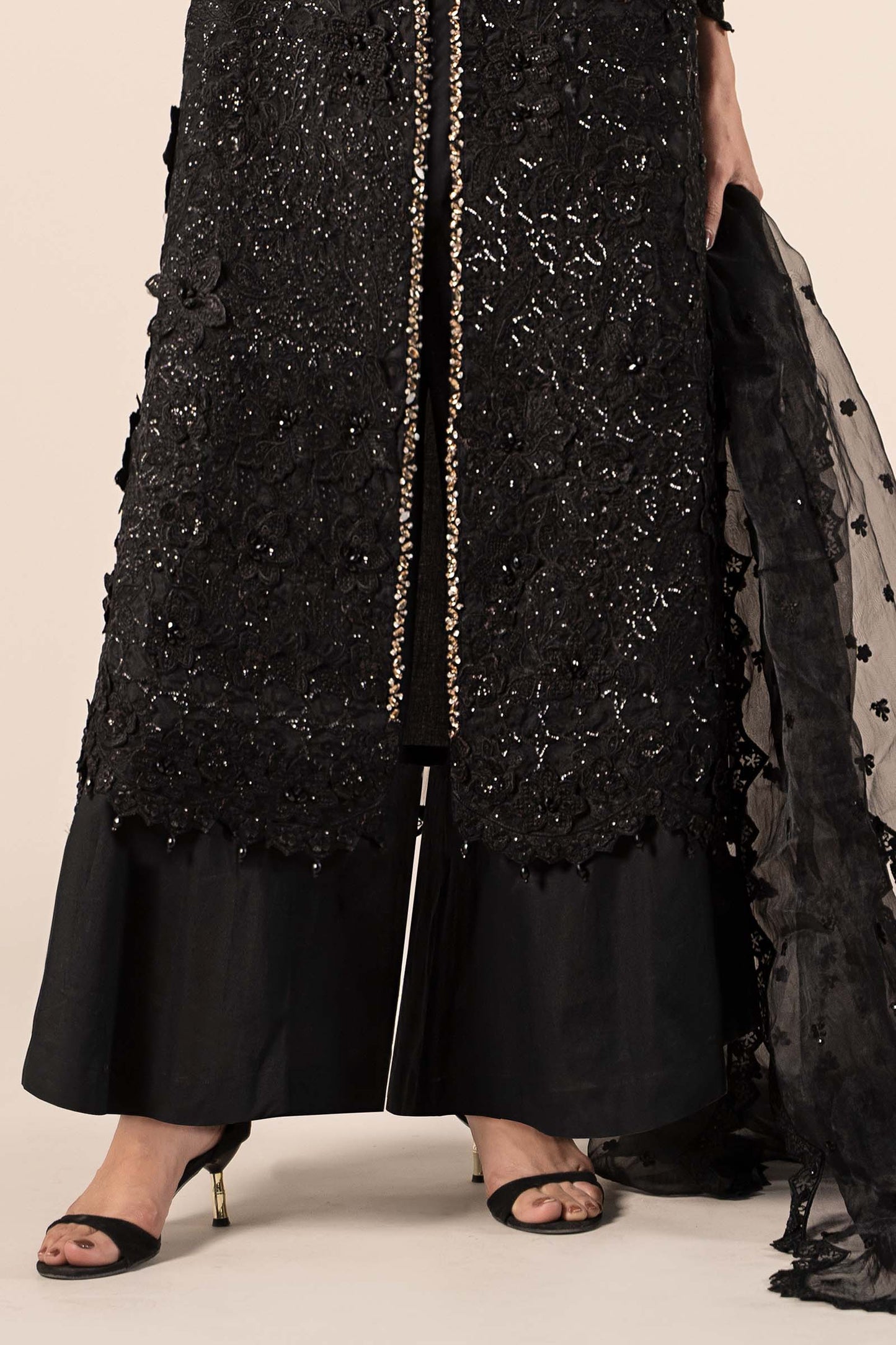 Maira B | Ready to Wear | SF-EF25-04 Black by Maria Faisal - Registered Vendor of : Maria B - type : Wedding Dress - 100% original wedding dresses