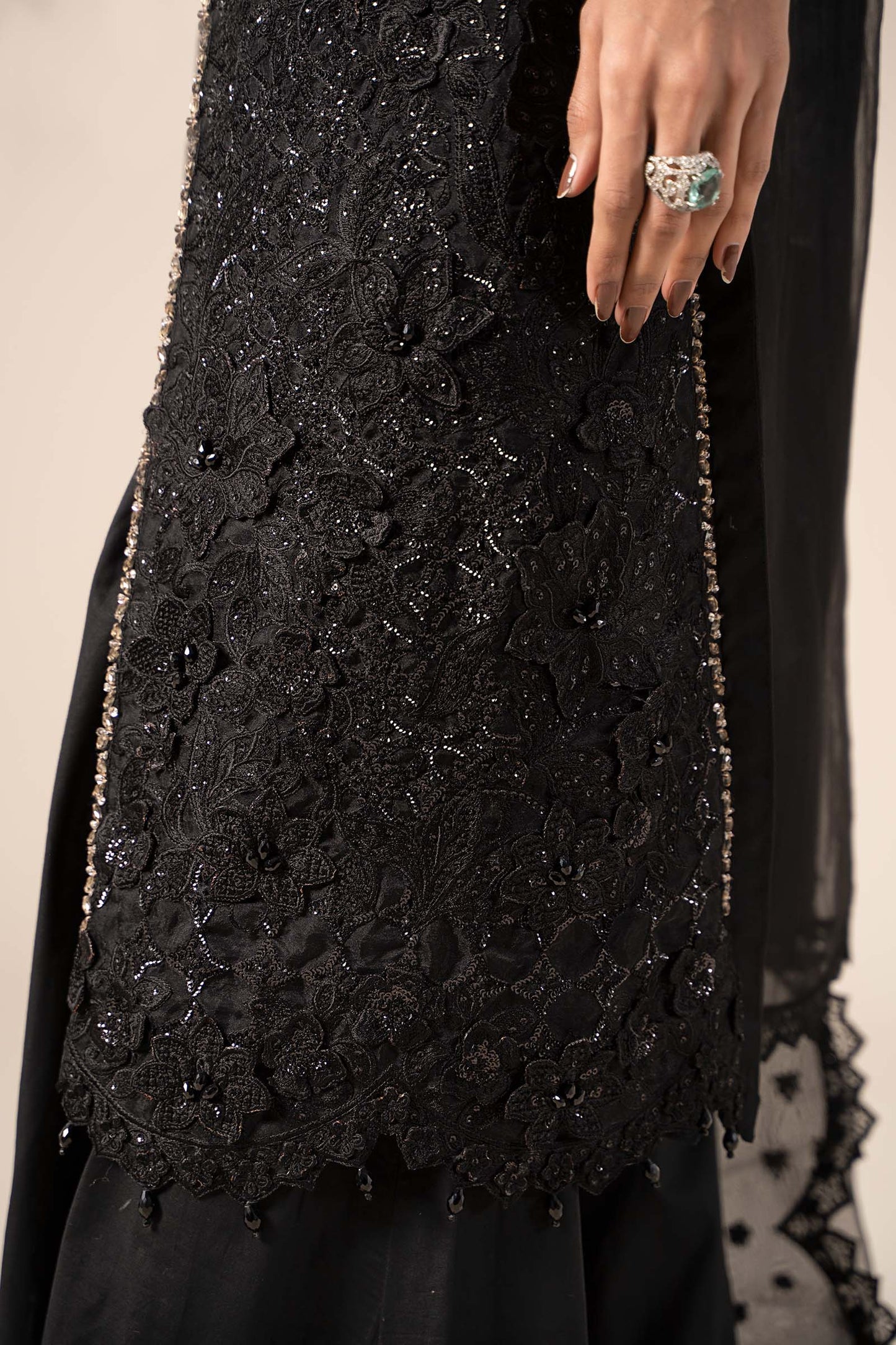 Maira B | Ready to Wear | SF-EF25-04 Black by Maria Faisal - Registered Vendor of : Maria B - type : Wedding Dress - 100% original wedding dresses