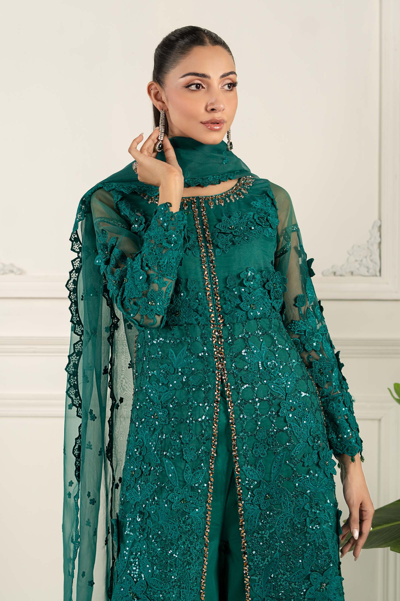 Maria B | Formal Wears | SF-EF25-04 by Maria Faisal - Registered Vendor of : Maria B - type : Ladies Clothes - 100% original wedding dresses