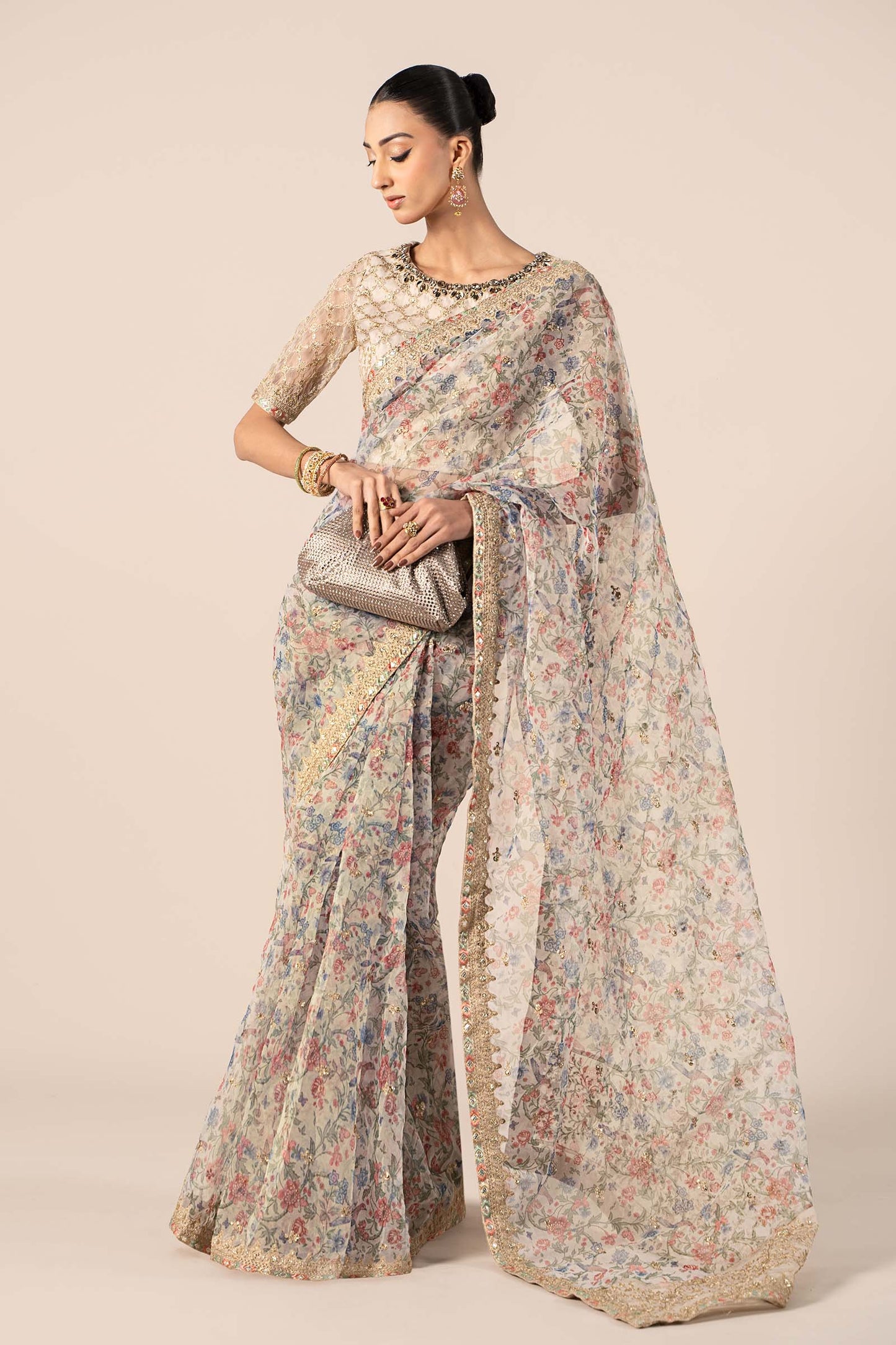 Maira B | Ready to Wear | SF-EF25-08 Beige by Maria Faisal - Registered Vendor of : Maria B - type : Wedding Dress - 100% original wedding dresses