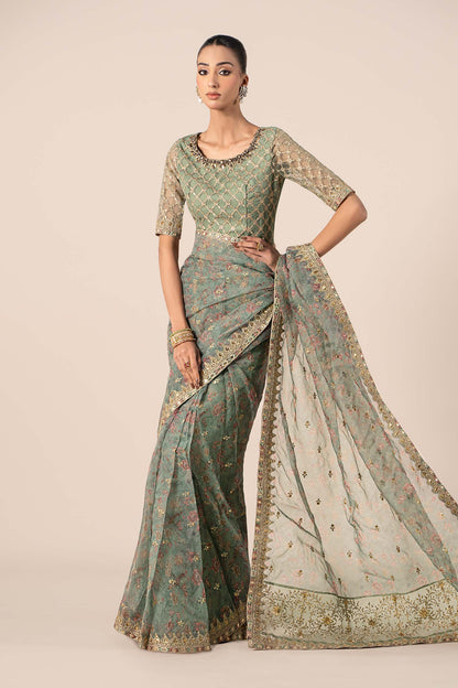 Maira B | Ready to Wear | SF-EF25-08 Green by Maria Faisal - Registered Vendor of : Maria B - type : Wedding Dress - 100% original wedding dresses