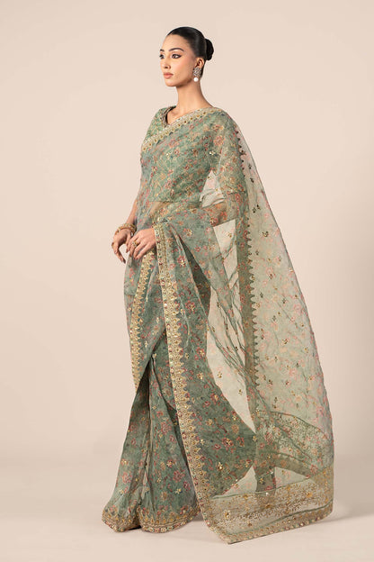 Maira B | Ready to Wear | SF-EF25-08 Green by Maria Faisal - Registered Vendor of : Maria B - type : Wedding Dress - 100% original wedding dresses