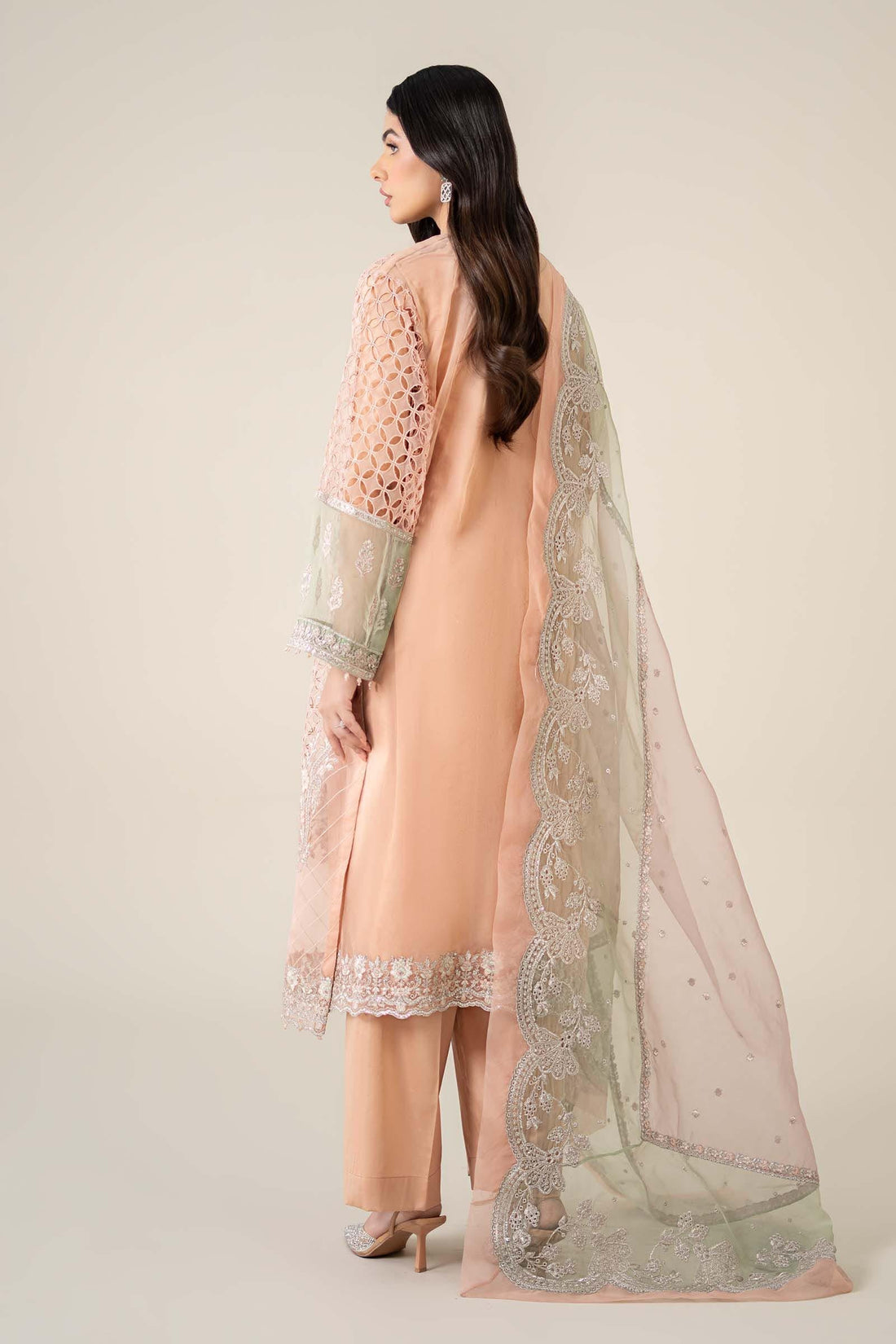 Maria B | Pre Fall 25 | Organza Suit 18 - Ladies Clothes - Maria Faisal