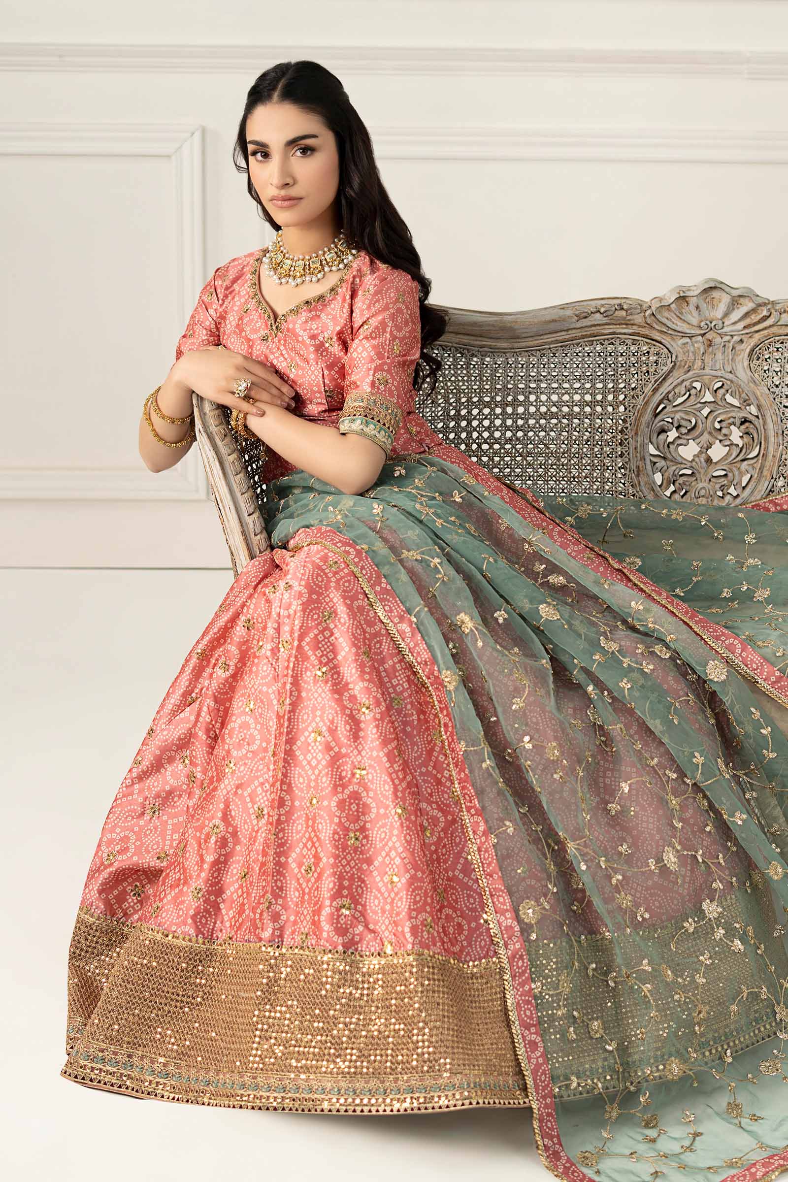 Maira B | Ready to Wear | SF-EF25-11 by Maria Faisal - Registered Vendor of : Maria B - type : Wedding Dress - 100% original wedding dresses