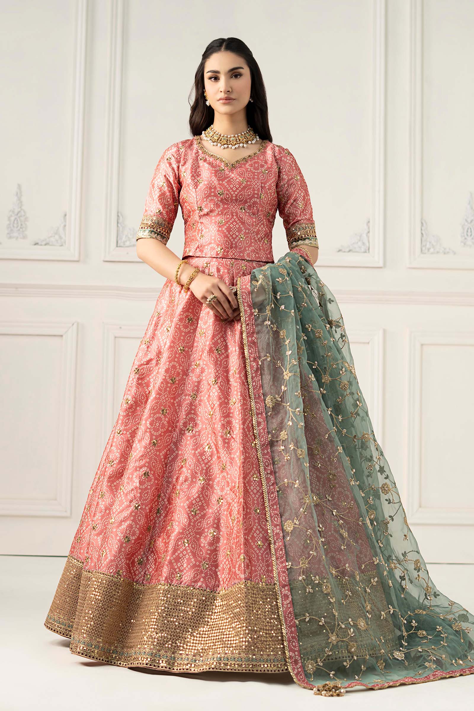 Maira B | Ready to Wear | SF-EF25-11 by Maria Faisal - Registered Vendor of : Maria B - type : Wedding Dress - 100% original wedding dresses