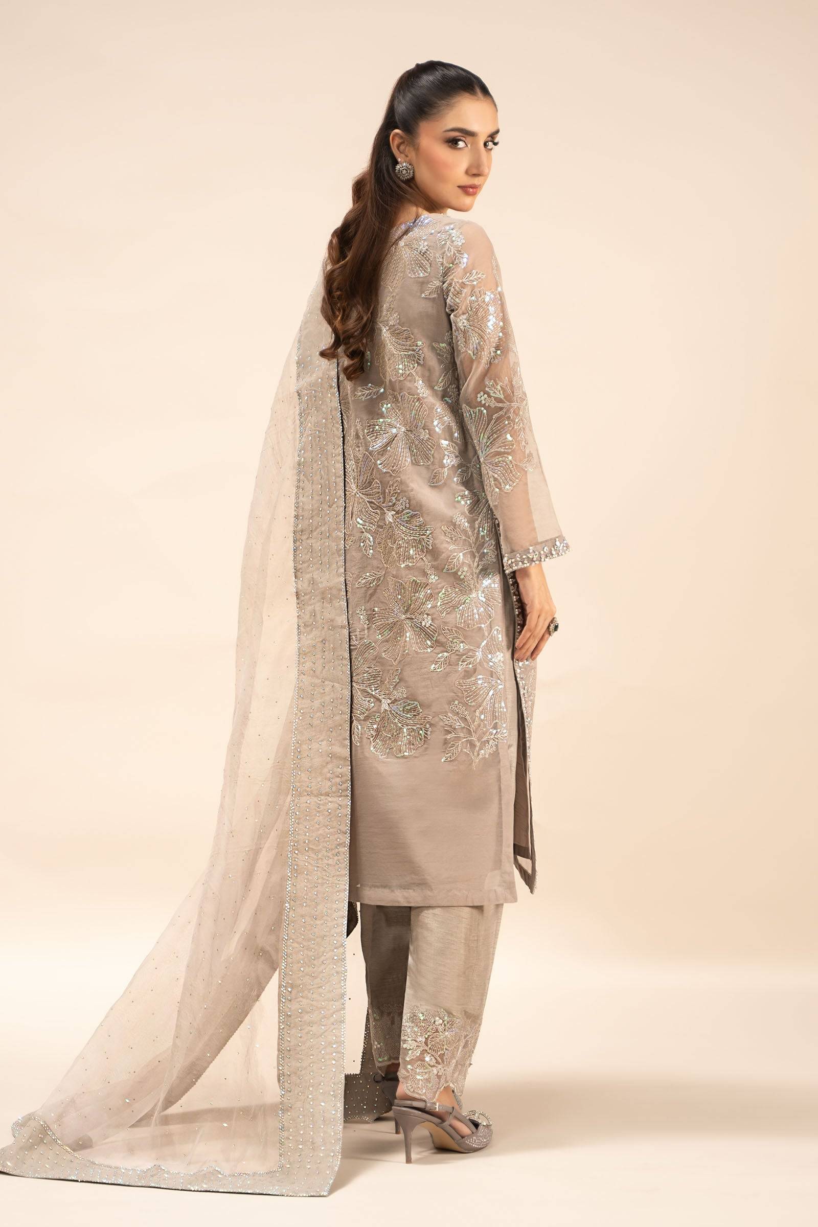Maria B | Formal Wears | SF-EF25-15 by Maria Faisal - Registered Vendor of : Maria B - type : Ladies Clothes - 100% original wedding dresses