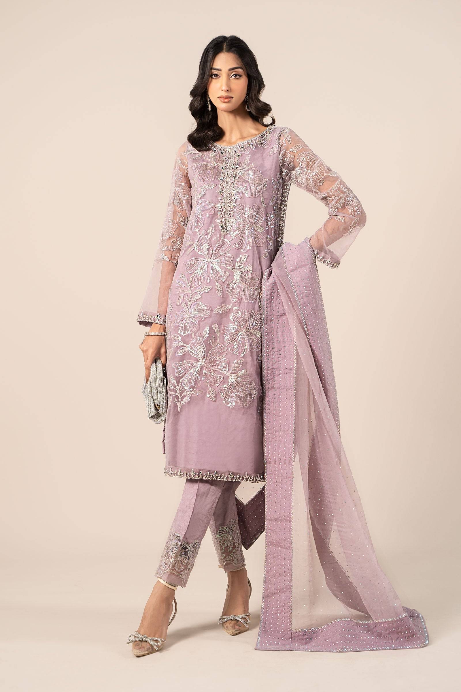 Maria B | Formal Wears | SF-EF25-15 by Maria Faisal - Registered Vendor of : Maria B - type : Ladies Clothes - 100% original wedding dresses