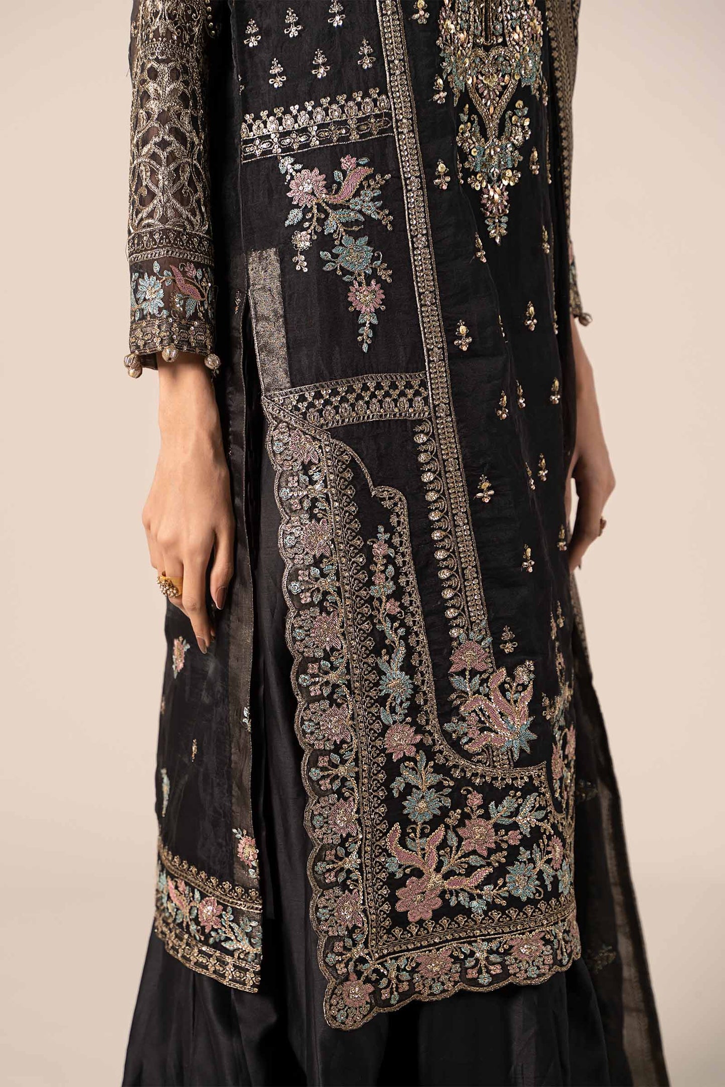 Maira B | Ready to Wear | SF-EF25-24 Black by Maria Faisal - Registered Vendor of : Maria B - type : Wedding Dress - 100% original wedding dresses