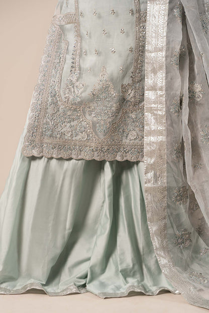 Maira B | Ready to Wear | SF-EF25-24 Light Blue by Maria Faisal - Registered Vendor of : Maria B - type : Wedding Dress - 100% original wedding dresses