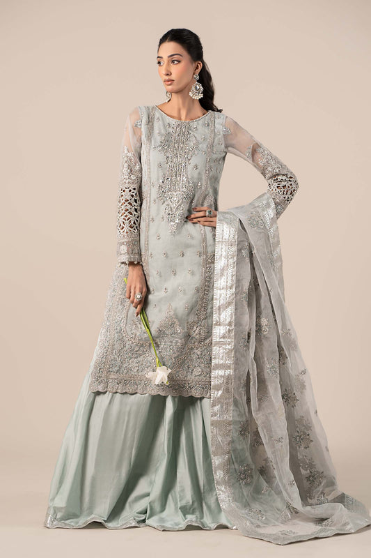Maira B | Ready to Wear | SF-EF25-24 Light Blue by Maria Faisal - Registered Vendor of : Maria B - type : Wedding Dress - 100% original wedding dresses