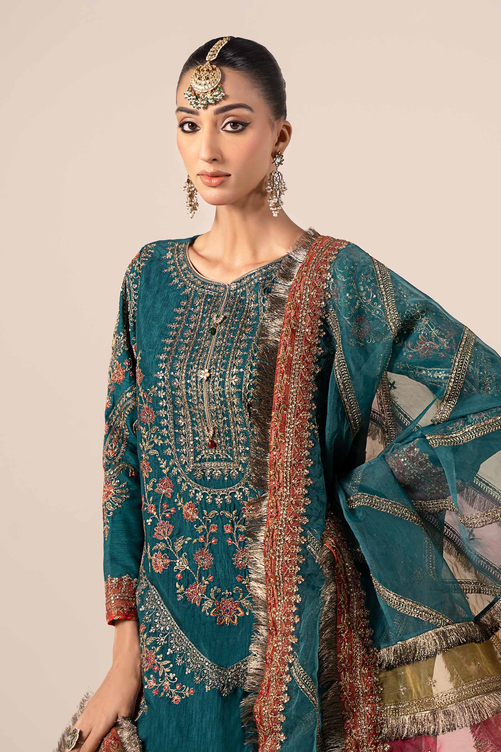 Maira B | Ready to Wear | SF-W24-25 by Maria Faisal - Registered Vendor of : Maria B - type : Wedding Dress - 100% original wedding dresses