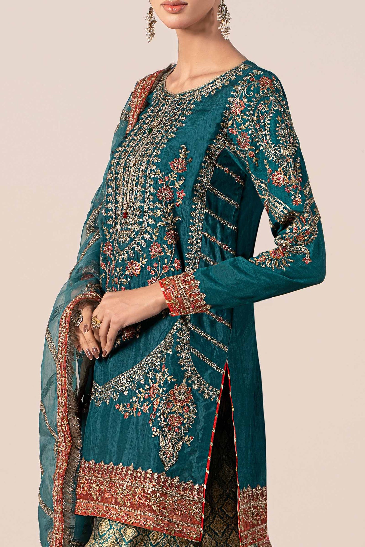Maira B | Ready to Wear | SF-W24-25 by Maria Faisal - Registered Vendor of : Maria B - type : Wedding Dress - 100% original wedding dresses