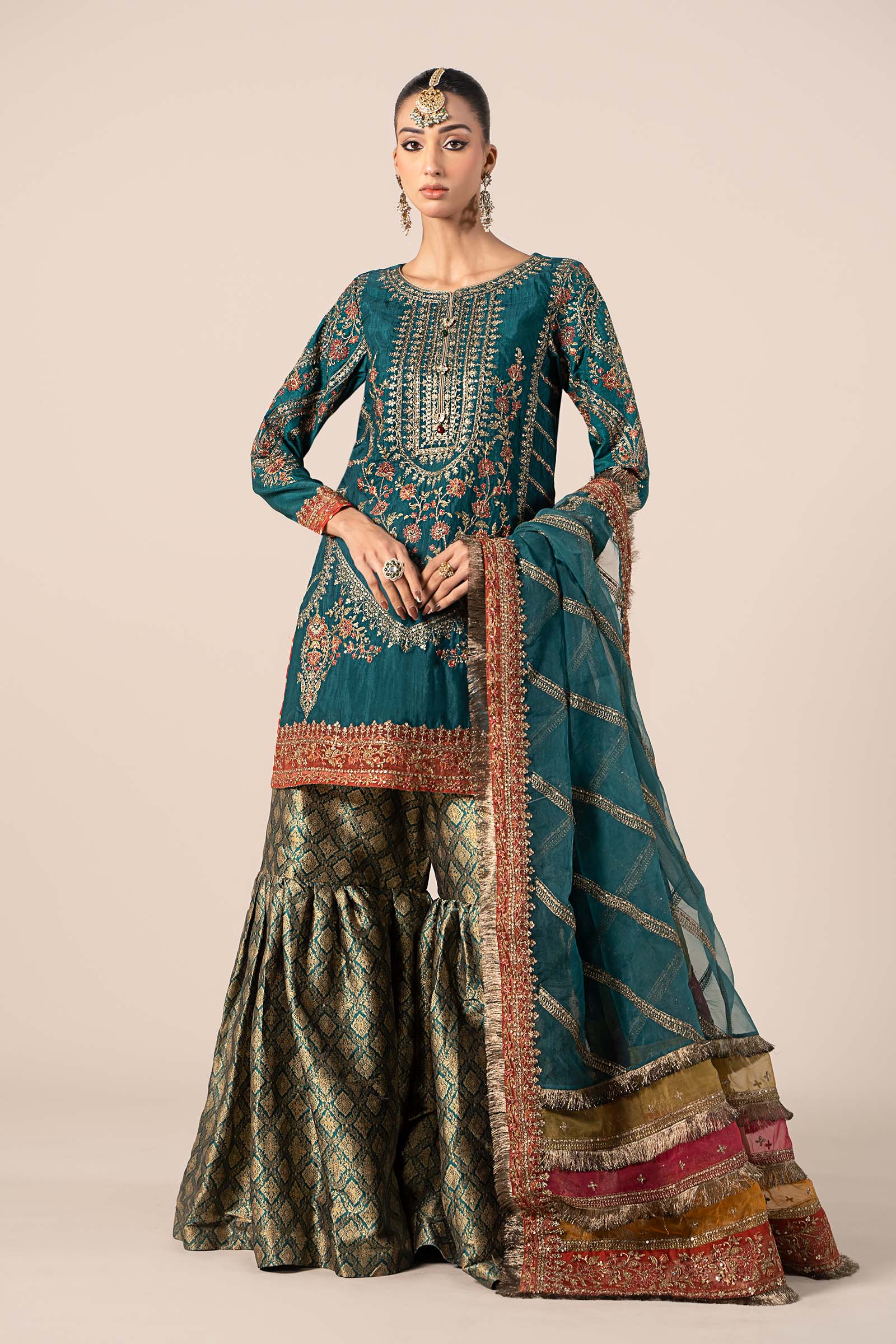 Maira B | Ready to Wear | SF-W24-25 by Maria Faisal - Registered Vendor of : Maria B - type : Wedding Dress - 100% original wedding dresses