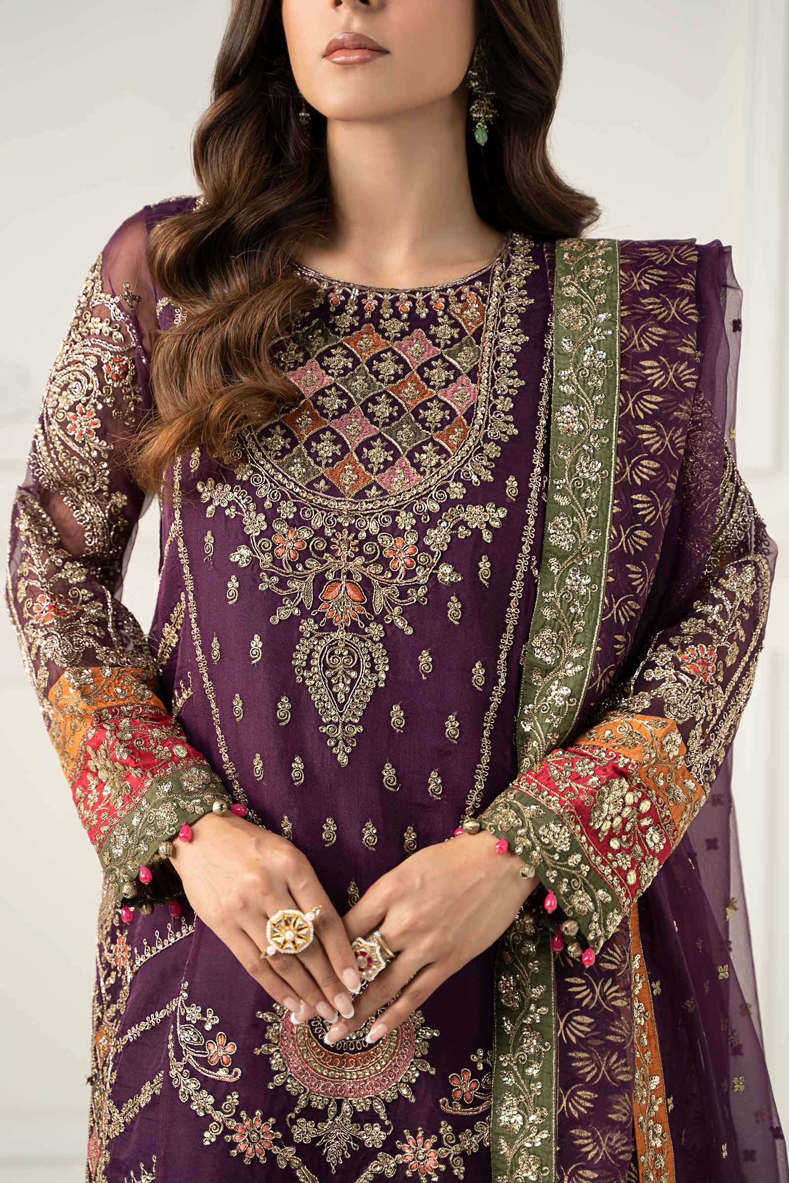 Maria B | Formal Wears | SF-EF25-28 by Maria Faisal - Registered Vendor of : Maria B - type : Ladies Clothes - 100% original wedding dresses