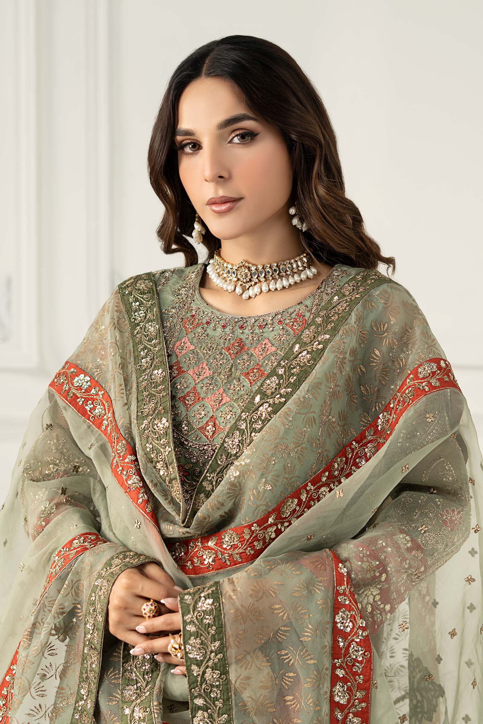 Maria B | Formal Wears | SF-EF25-28 by Maria Faisal - Registered Vendor of : Maria B - type : Ladies Clothes - 100% original wedding dresses