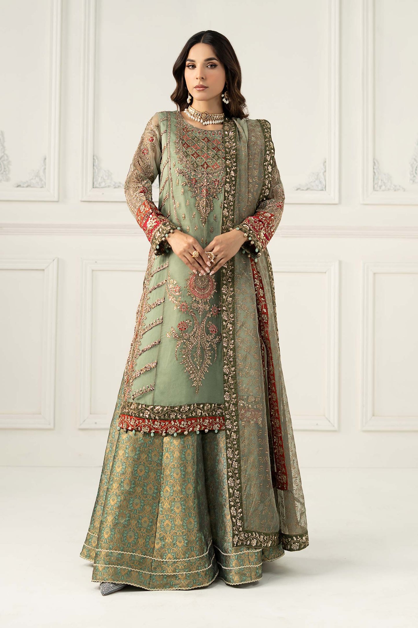 Maira B | Ready to Wear | SF-EF25-28 by Maria Faisal - Registered Vendor of : Maria B - type : Wedding Dress - 100% original wedding dresses