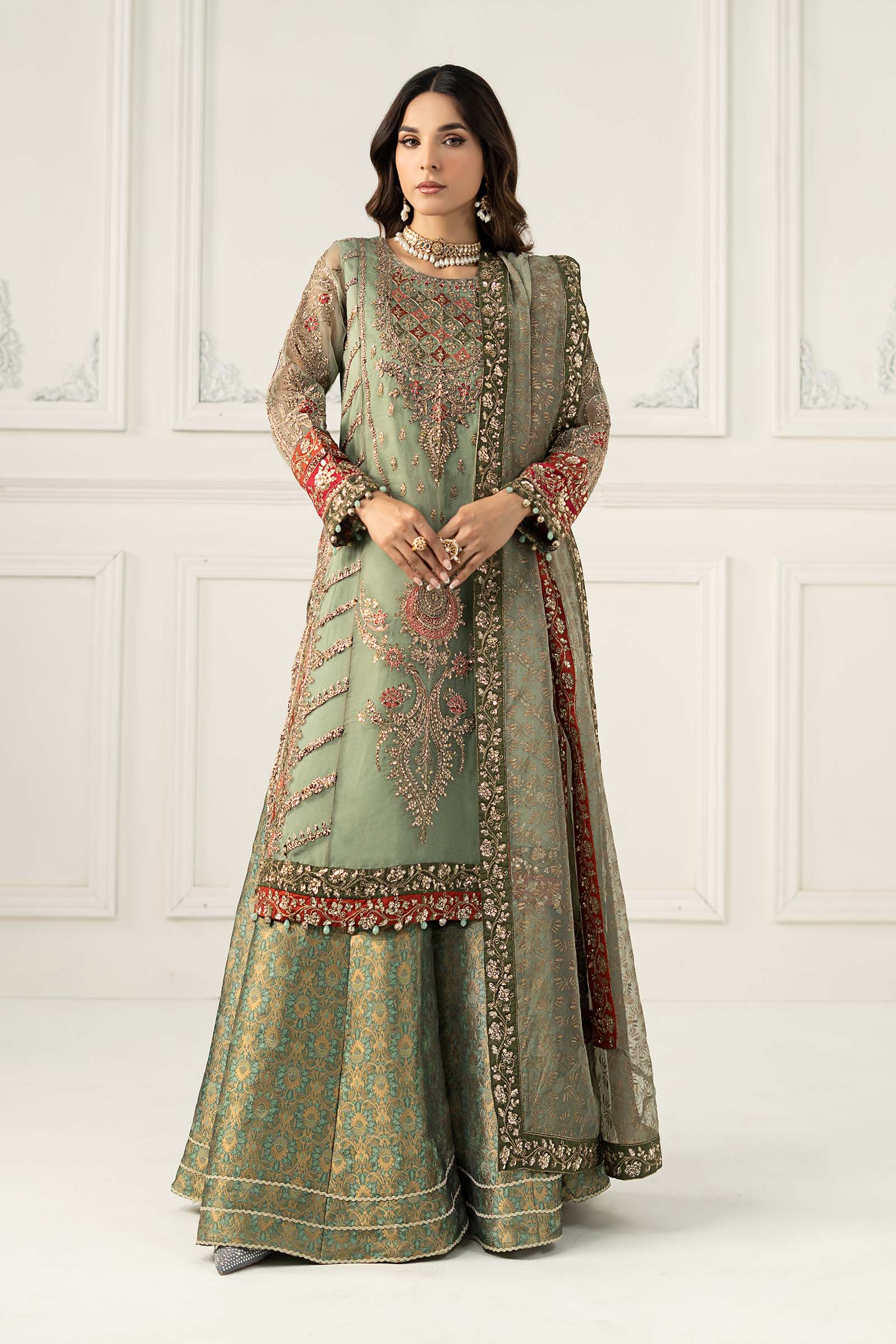 Maira B | Ready to Wear | SF-EF25-28 by Maria Faisal - Registered Vendor of : Maria B - type : Wedding Dress - 100% original wedding dresses