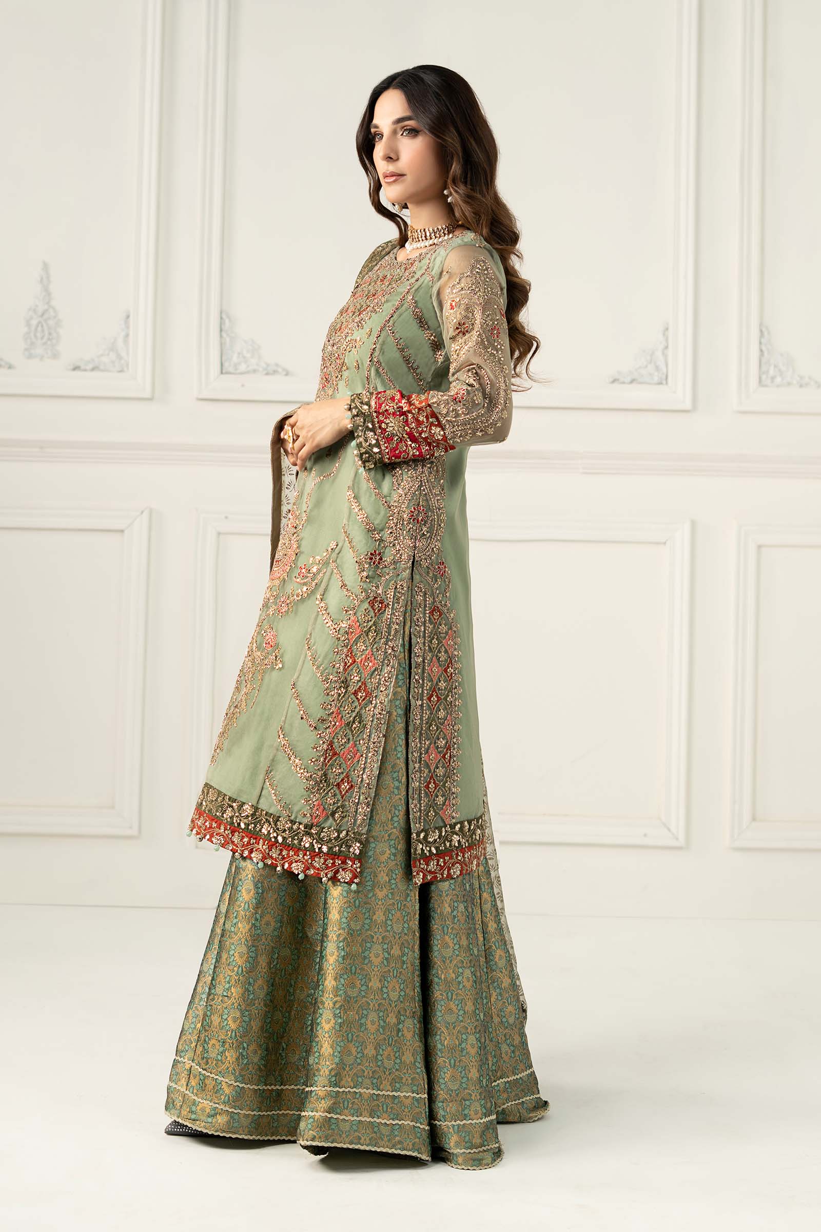 Maria B | Formal Wears | SF-EF25-28 by Maria Faisal - Registered Vendor of : Maria B - type : Ladies Clothes - 100% original wedding dresses