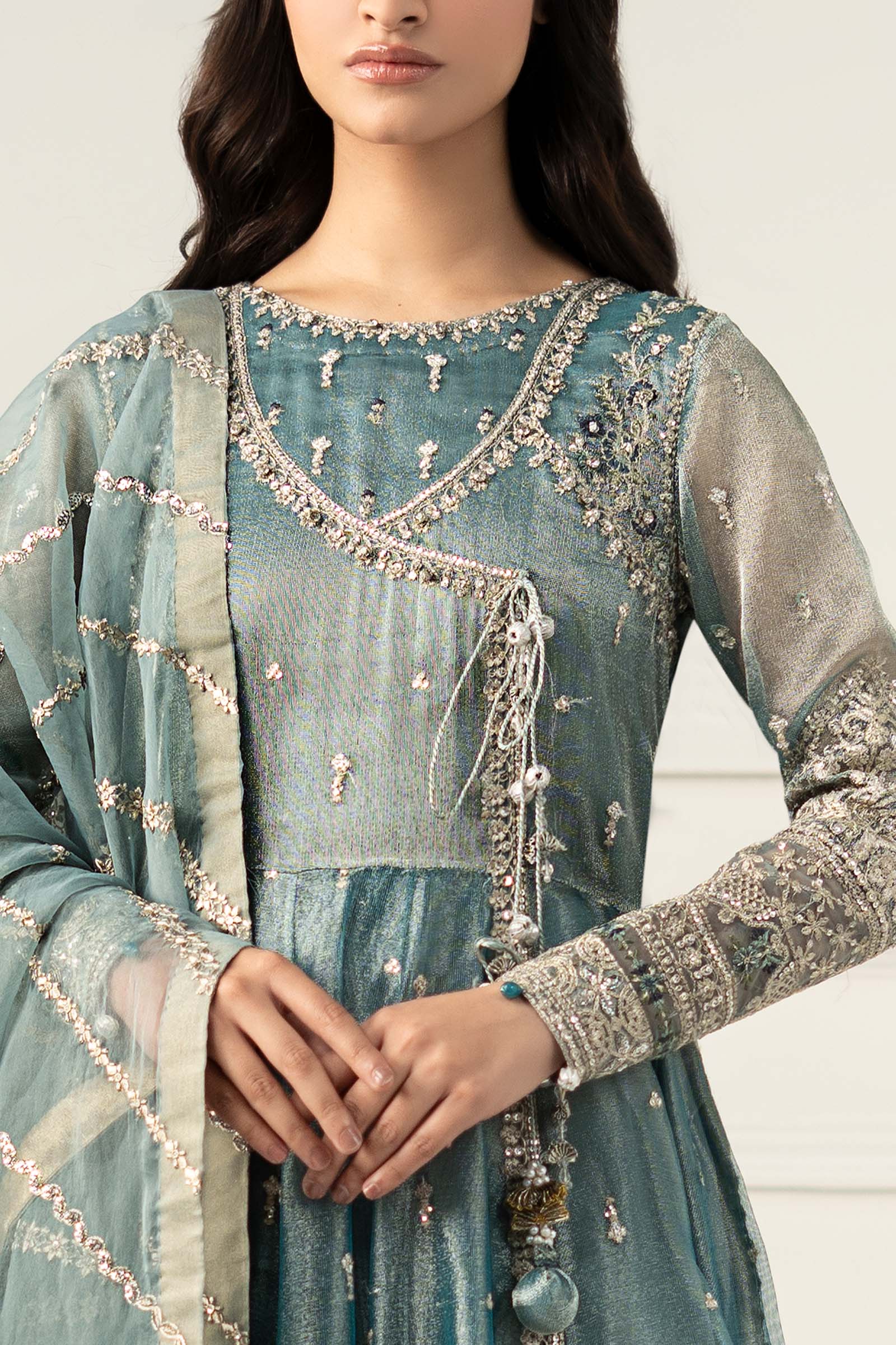 Maria B | Formal Wears | SF-EF25-30 by Maria Faisal - Registered Vendor of : Maria B - type : Ladies Clothes - 100% original wedding dresses