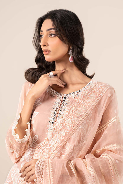 Maira B | Ready to Wear | SF-EF25-34 Peach by Maria Faisal - Registered Vendor of : Maria B - type : Wedding Dress - 100% original wedding dresses