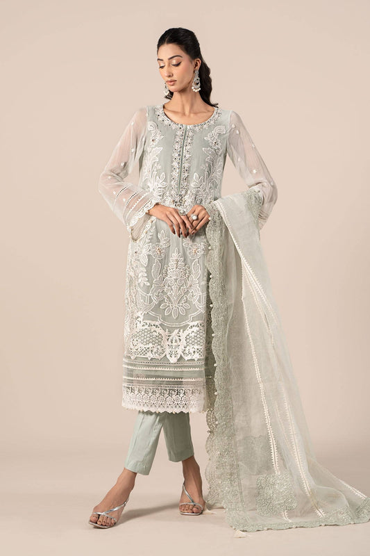 Maira B | Ready to Wear | SF-EF25-34 Ice Blue by Maria Faisal - Registered Vendor of : Maria B - type : Wedding Dress - 100% original wedding dresses