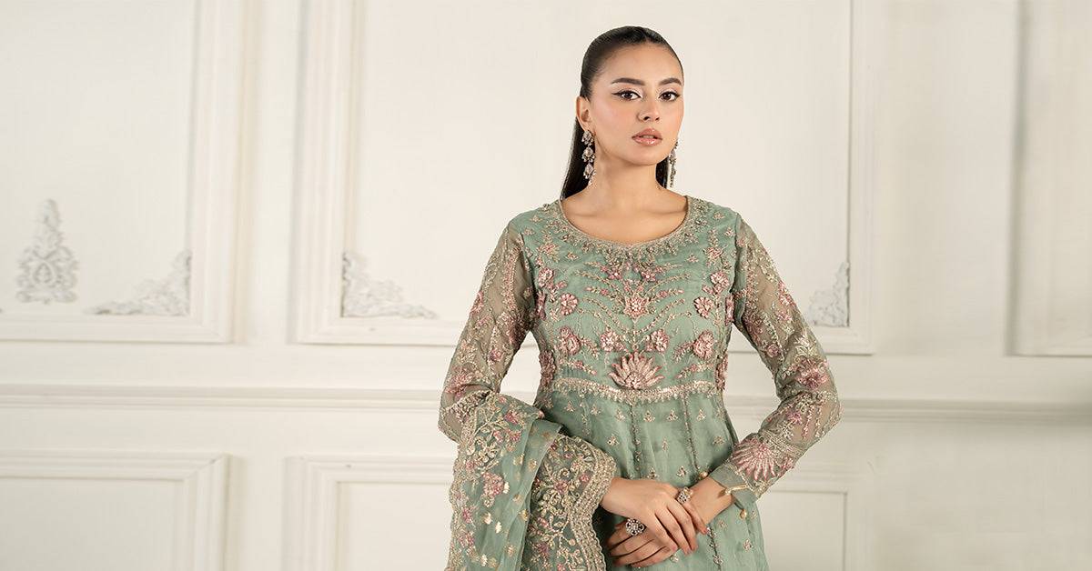 Maira B | Ready to Wear | SF-EF25-40 by Maria Faisal - Registered Vendor of : Maria B - type : Wedding Dress - 100% original wedding dresses