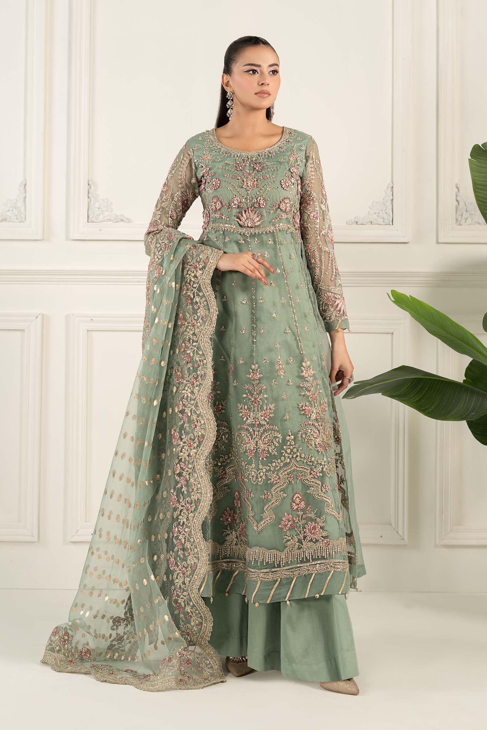 Maira B | Ready to Wear | SF-EF25-40 by Maria Faisal - Registered Vendor of : Maria B - type : Wedding Dress - 100% original wedding dresses