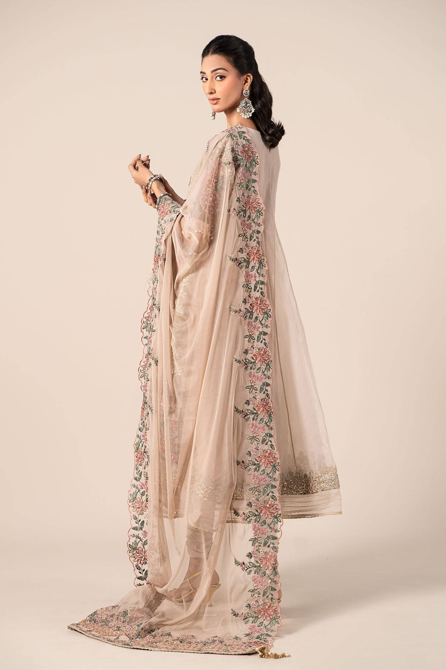 Maira B | Ready to Wear | SF-EF25-42 Grey by Maria Faisal - Registered Vendor of : Maria B - type : Wedding Dress - 100% original wedding dresses