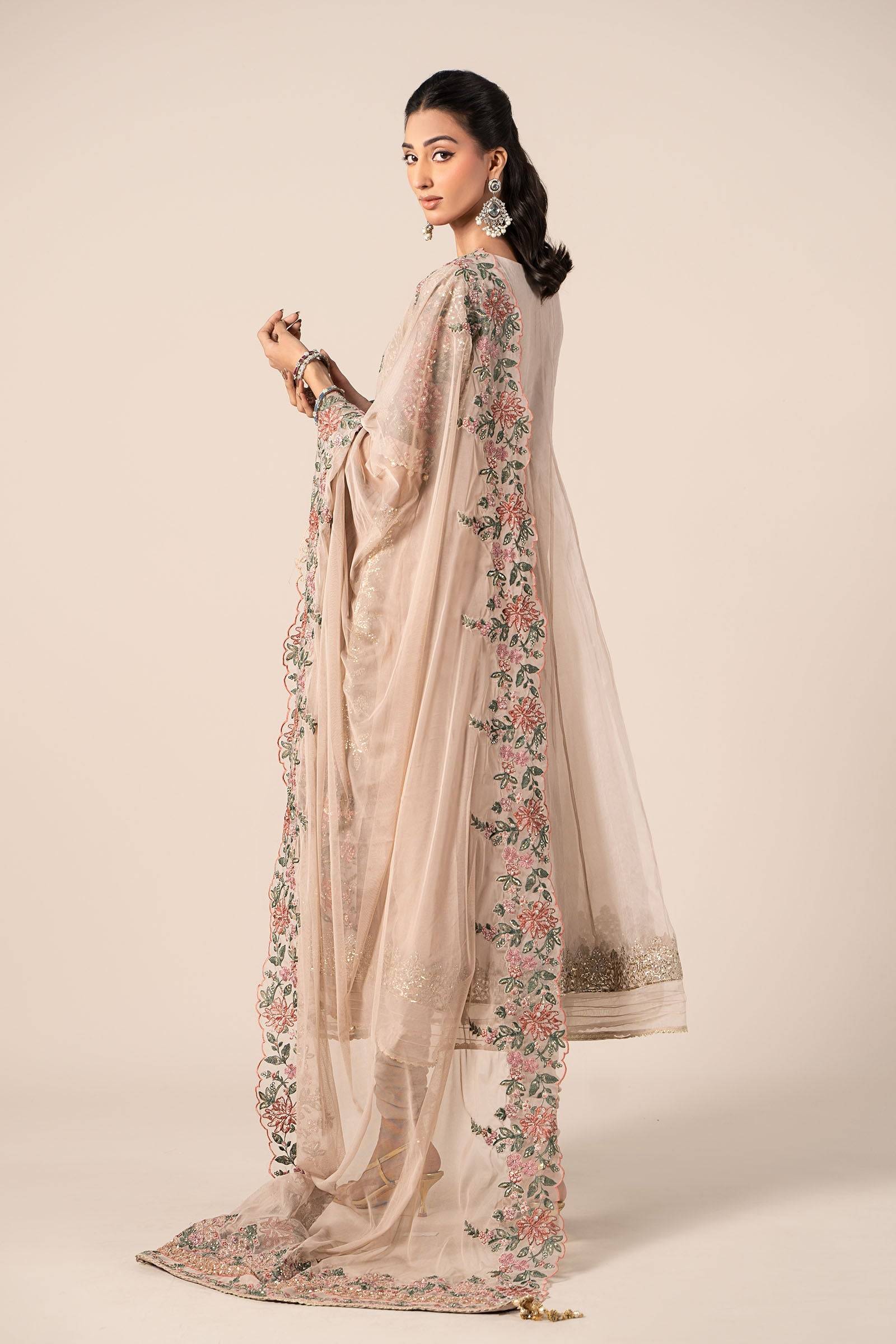 Maira B | Ready to Wear | SF-EF25-42 Grey by Maria Faisal - Registered Vendor of : Maria B - type : Wedding Dress - 100% original wedding dresses