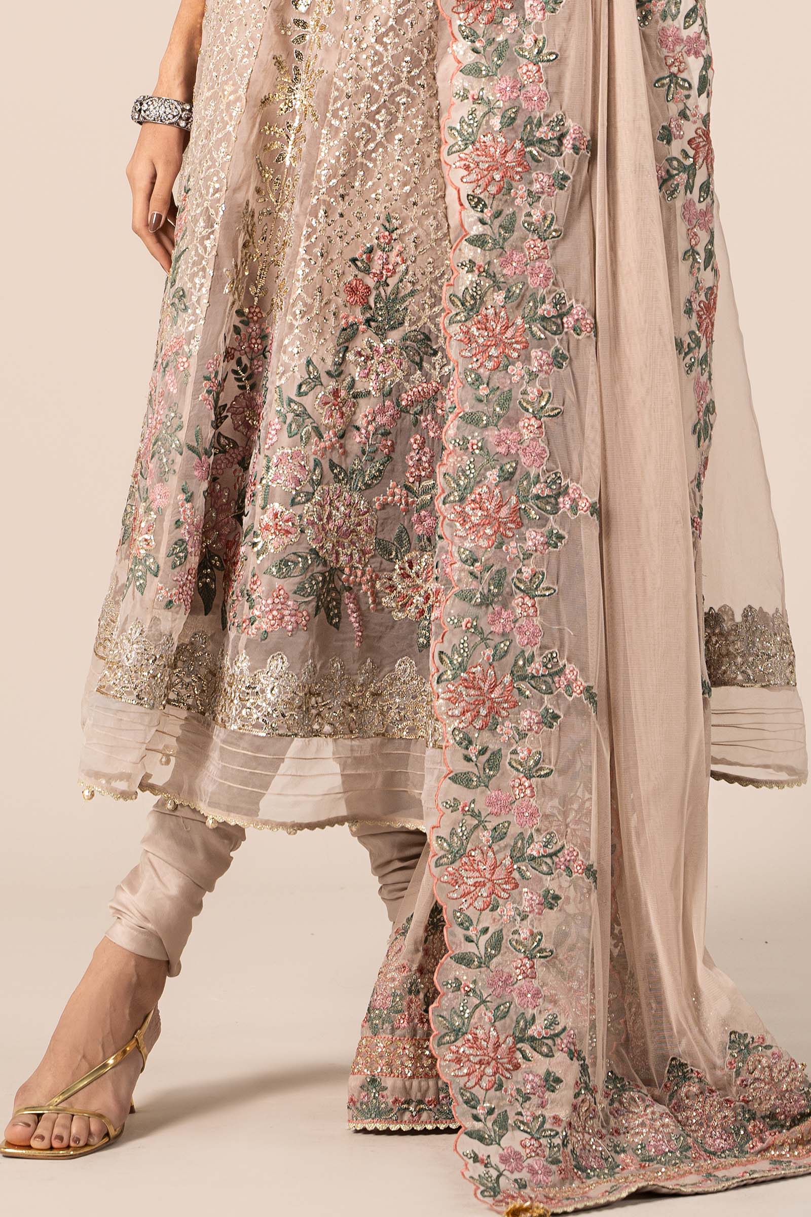 Maira B | Ready to Wear | SF-EF25-42 Grey by Maria Faisal - Registered Vendor of : Maria B - type : Wedding Dress - 100% original wedding dresses