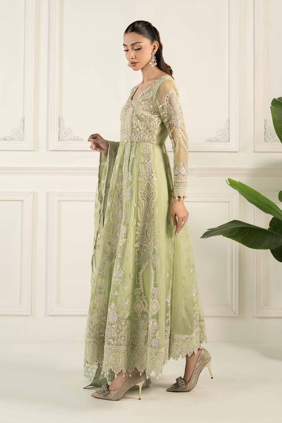Maria B | Formal Wears | SF-EF25-44 by Maria Faisal - Registered Vendor of : Maria B - type : Ladies Clothes - 100% original wedding dresses