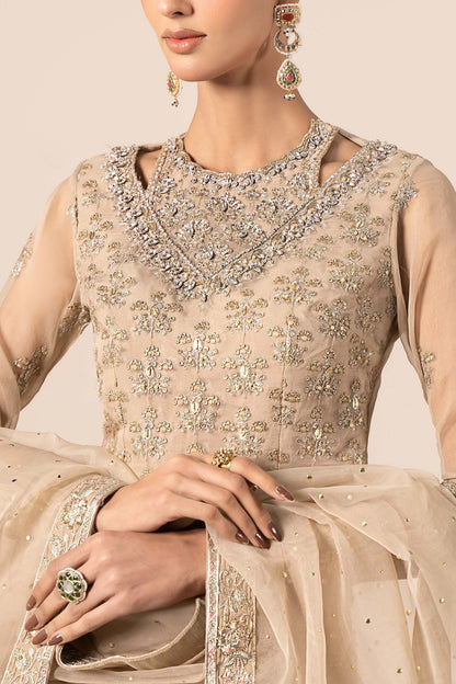 Maira B | Ready to Wear | SF-EF25-55 Beige by Maria Faisal - Registered Vendor of : Maria B - type : Wedding Dress - 100% original wedding dresses