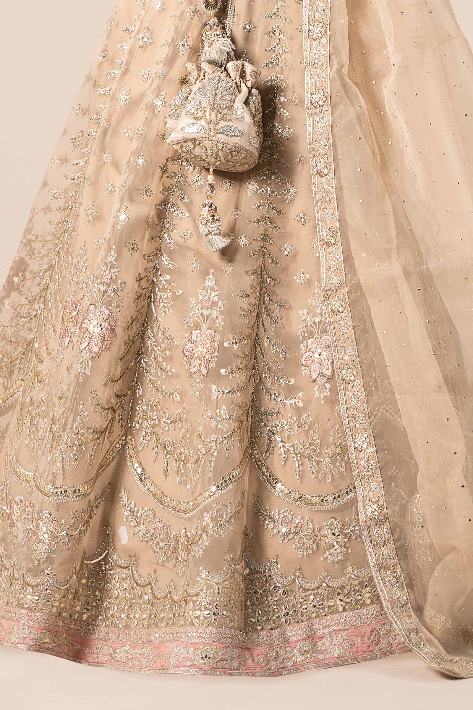 Maira B | Ready to Wear | SF-EF25-55 Beige by Maria Faisal - Registered Vendor of : Maria B - type : Wedding Dress - 100% original wedding dresses
