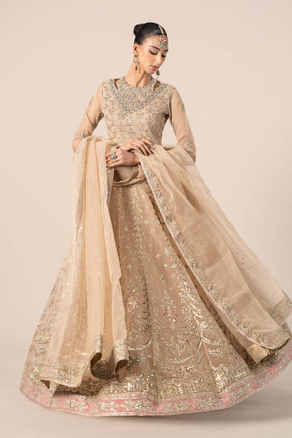 Maira B | Ready to Wear | SF-EF25-55 Beige by Maria Faisal - Registered Vendor of : Maria B - type : Wedding Dress - 100% original wedding dresses