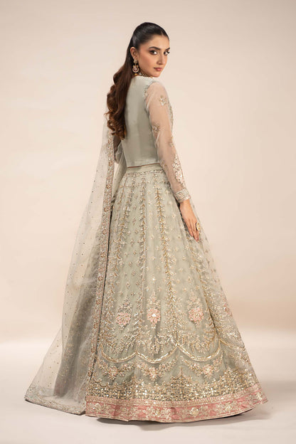 Maira B | Ready to Wear | SF-EF25-55 Ice Blue by Maria Faisal - Registered Vendor of : Maria B - type : Wedding Dress - 100% original wedding dresses