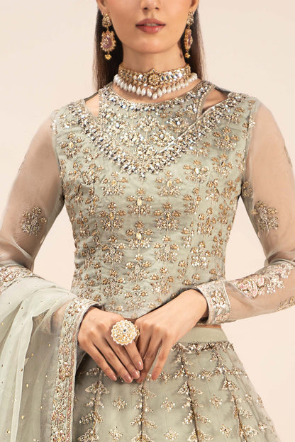 Maira B | Ready to Wear | SF-EF25-55 Ice Blue by Maria Faisal - Registered Vendor of : Maria B - type : Wedding Dress - 100% original wedding dresses