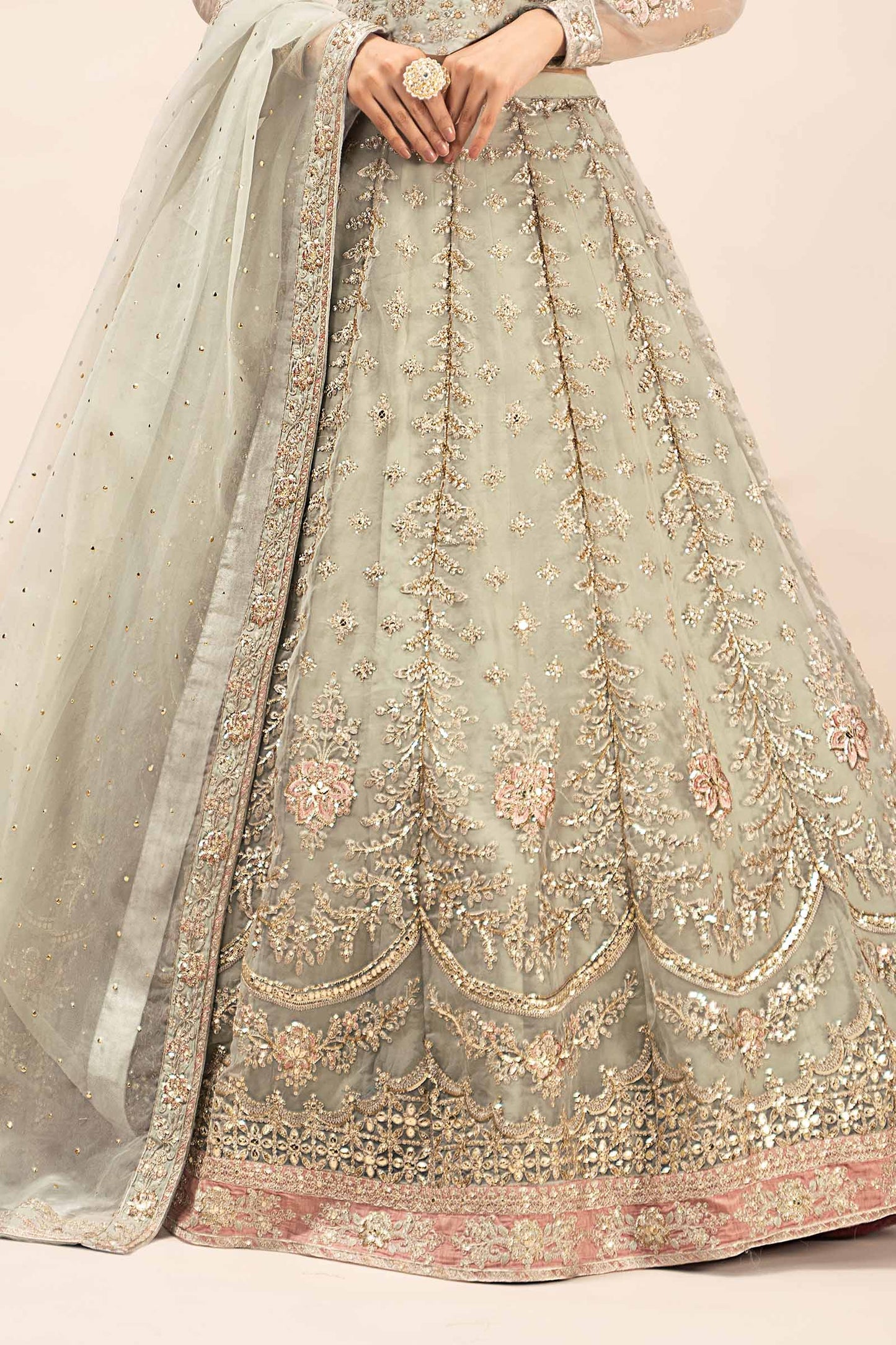 Maira B | Ready to Wear | SF-EF25-55 Ice Blue by Maria Faisal - Registered Vendor of : Maria B - type : Wedding Dress - 100% original wedding dresses