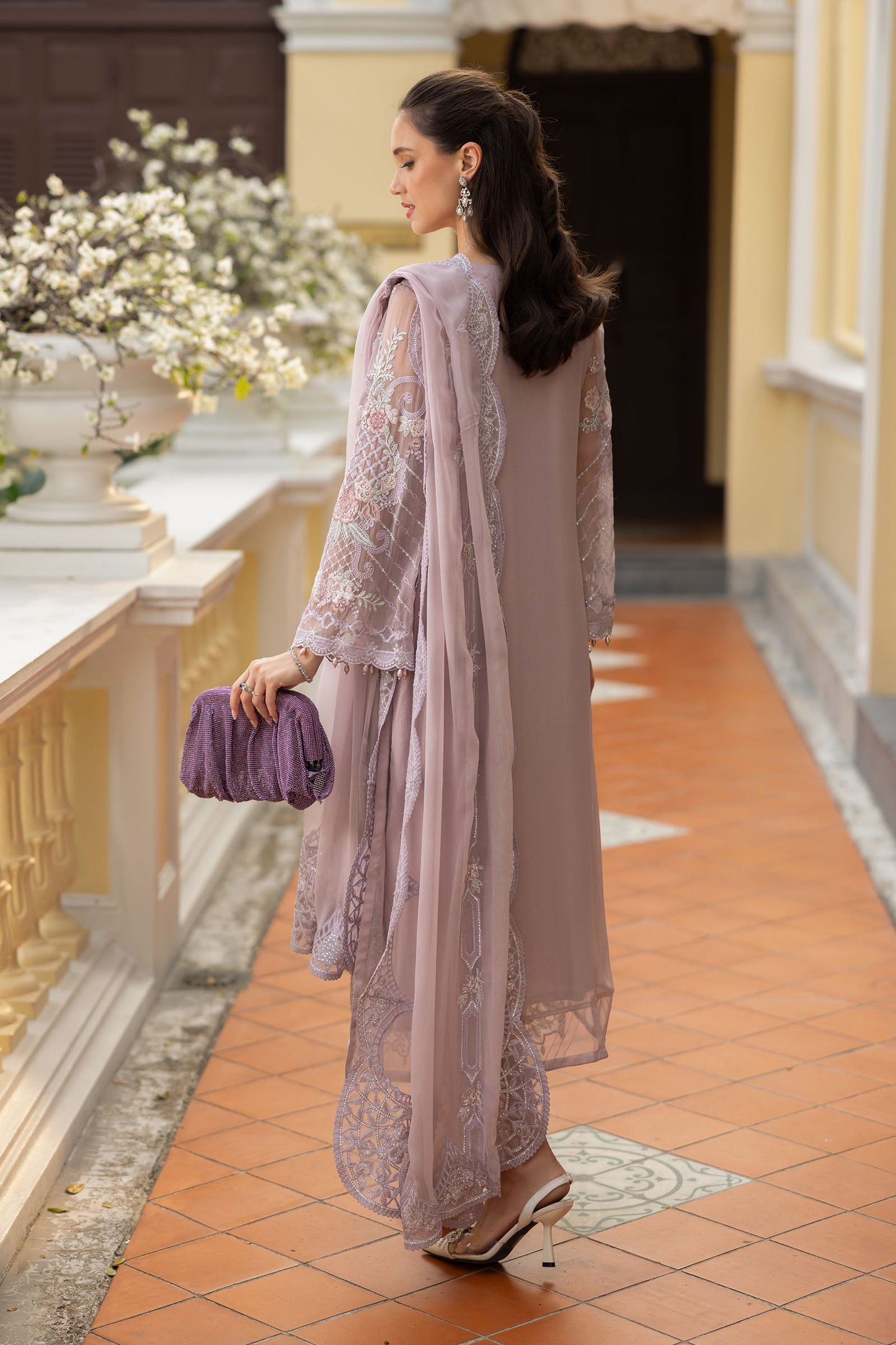 Maria B | Eid Collection 2026 | Sf-Ef26-01 Lilac 1 - Luxury Dress - available at Maria Faisal in UK and USA.
