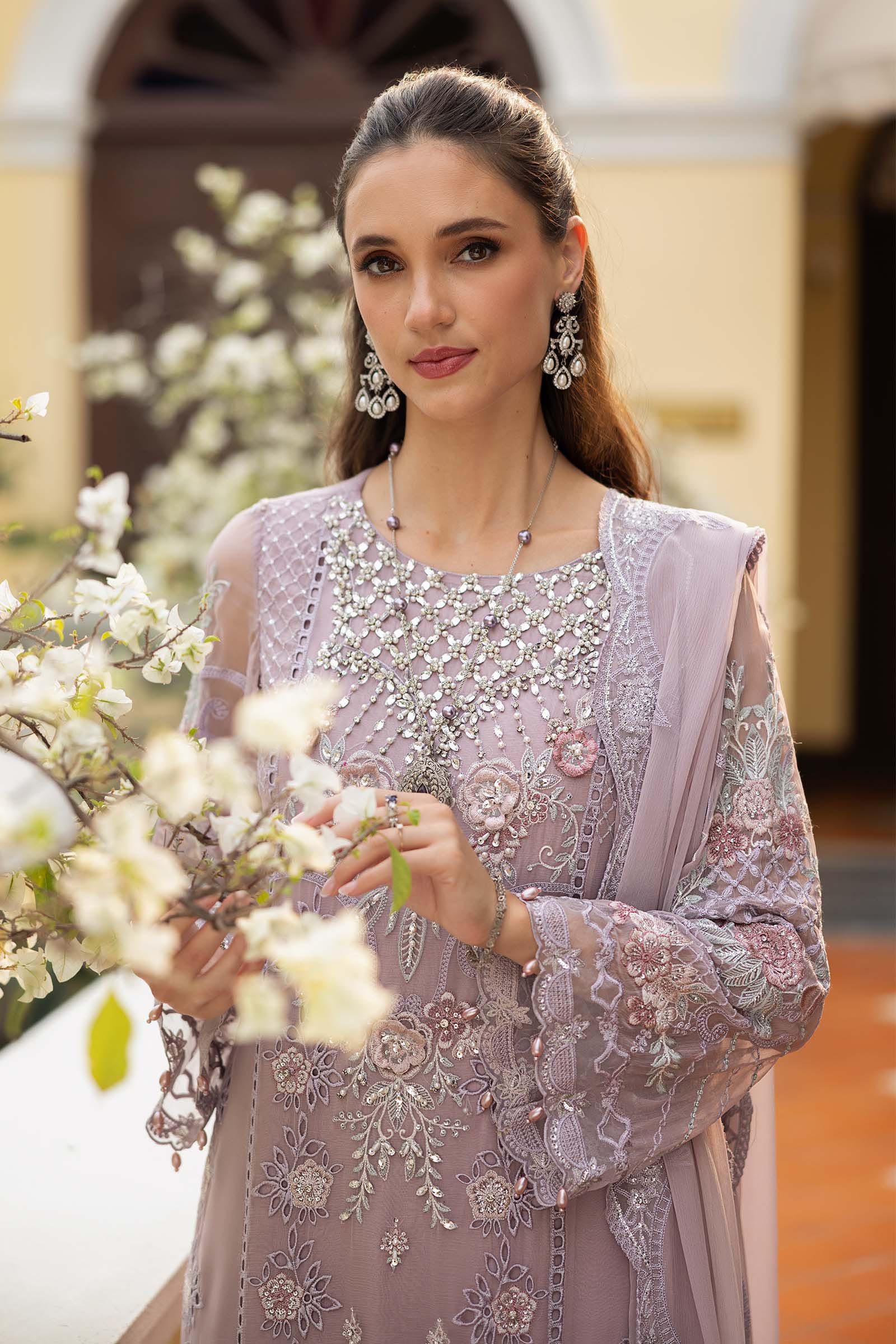 Maria B | Eid Collection 2026 | Sf-Ef26-01 Lilac 1 - Luxury Dress - available at Maria Faisal in UK and USA.